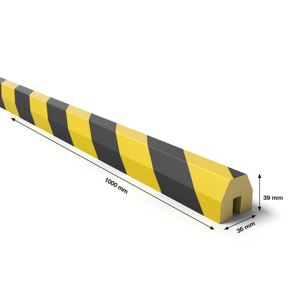 Productafbeelding nr. 2: Stootbescherming BOPLAN® Teddy Pro® VU19 voor randen, voor binnen, zelfklevend, trapeziumvormig, hxl 36 x 1.000 mm