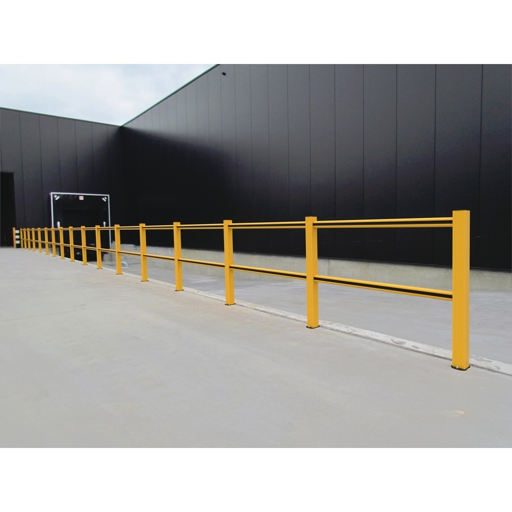 Productafbeelding nr. 2: Veiligheidshek BOPLAN® Flex Impact® HD Light, geel / zwart, voor binnen, hxl 1.145 x 3.750 mm