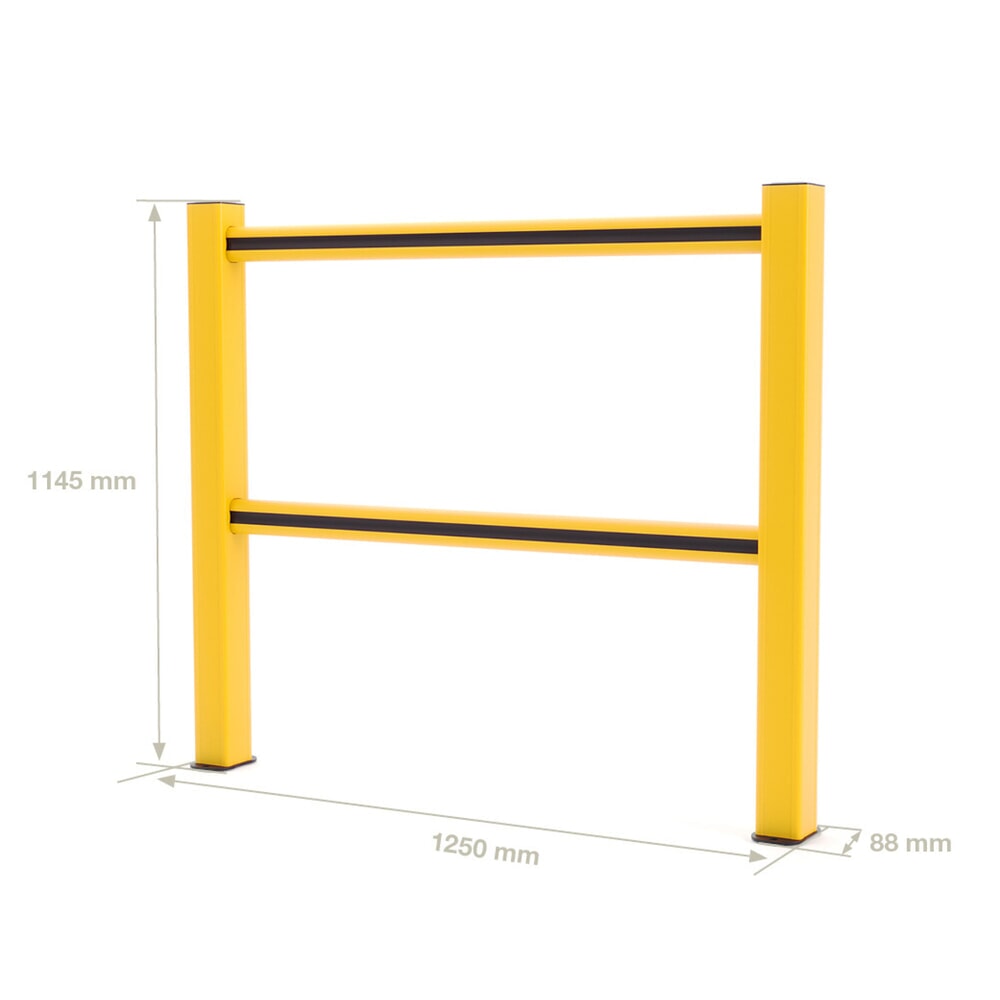 Productafbeelding nr. 3: Veiligheidshek BOPLAN® Flex Impact® HD Light, geel / zwart, voor binnen, hxl 1.145 x 1.250 mm