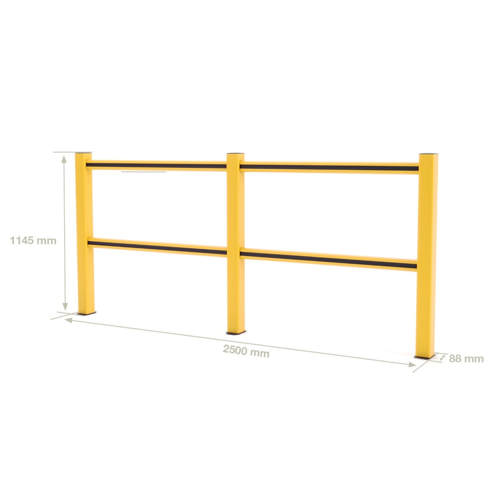 Productafbeelding nr. 4: Veiligheidshek BOPLAN® Flex Impact® HD Light, geel / zwart, voor binnen, hxl 1.145 x 2.500 mm