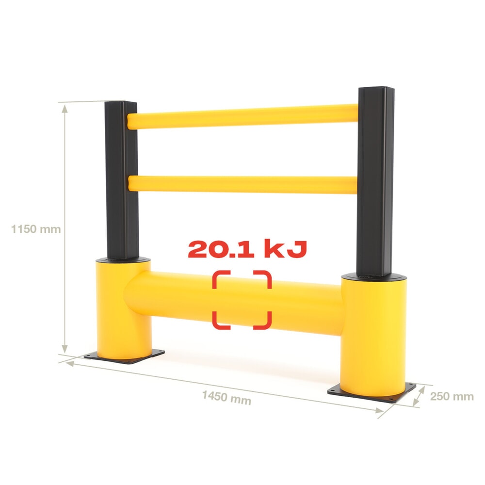 Productafbeelding nr. 2: Veiligheidshek BOPLAN® TB 400 Plus, voor binnen, hxl 1.150 1.450 mm