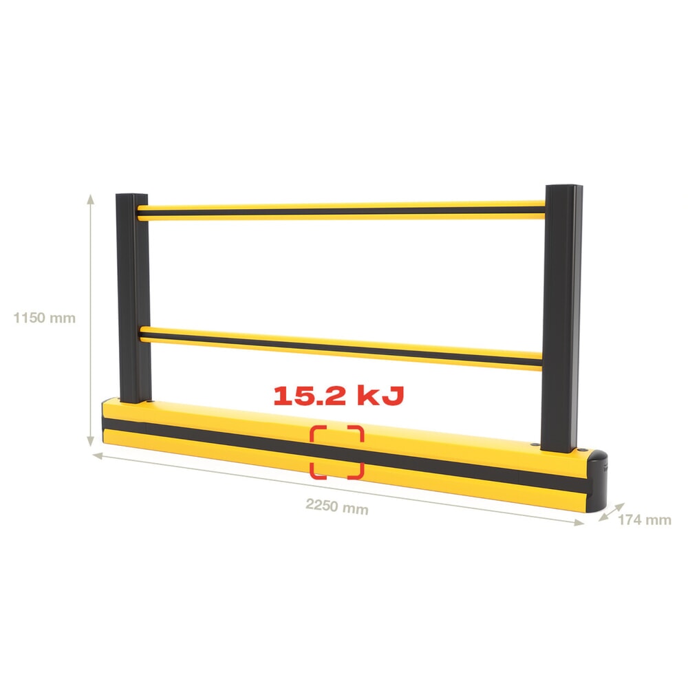 Productafbeelding nr. 4: Stootbalk BOPLAN® Flex Impact® FLIP200F Plus, voor binnen en buiten, lengte 2.250 mm