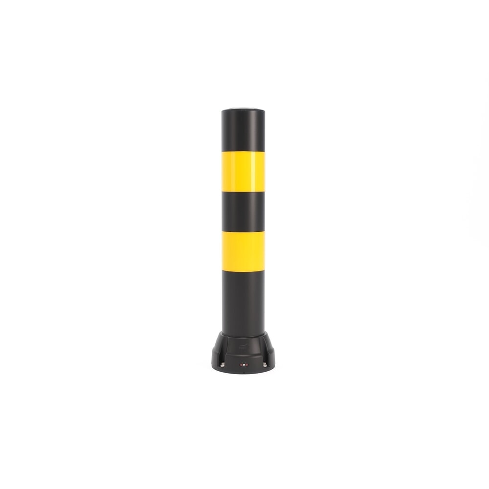 Productafbeelding nr. 1: Beschermpaal BOPLAN® Flex Impact® BO170B, voor binnen en buiten, hoogte 1.000 mm, zwart / geel