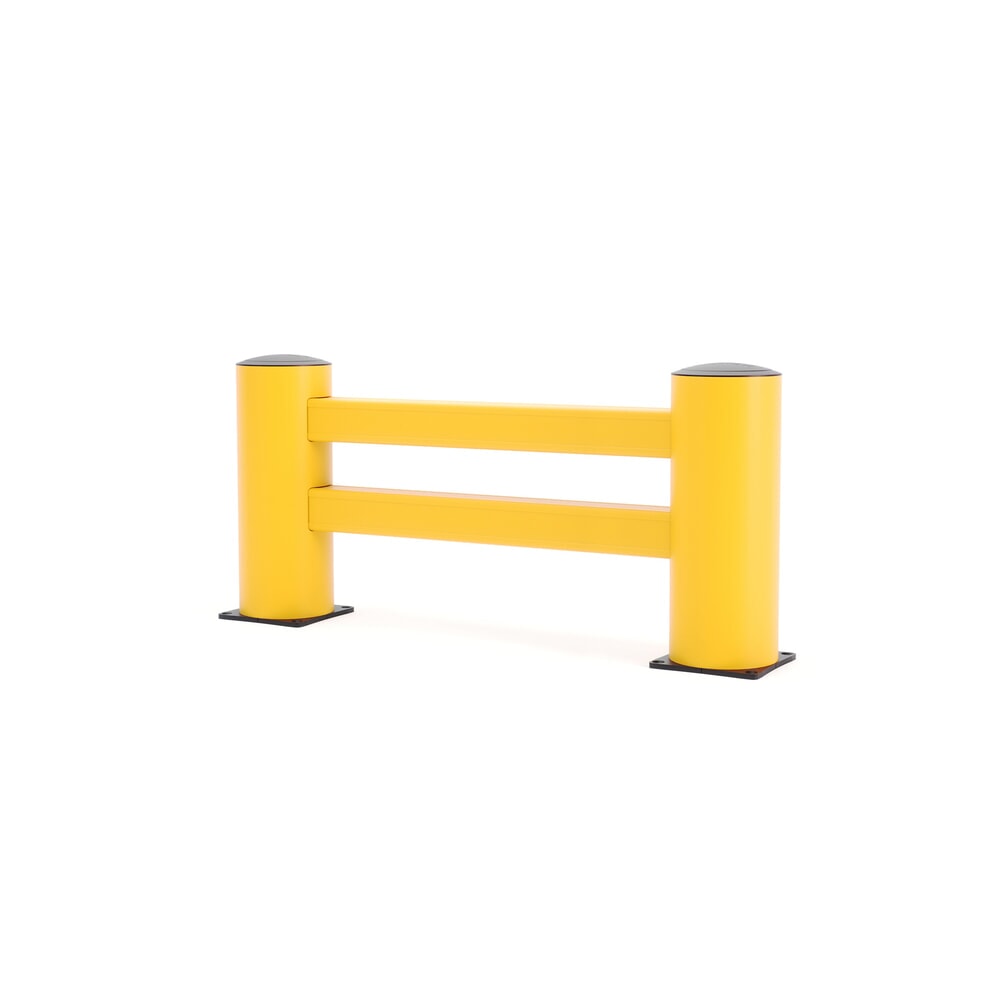 Product afbeelding: Veiligheidshek BOPLAN® Flex Impact® RE Rack End, lengte 1.200 mm, geel