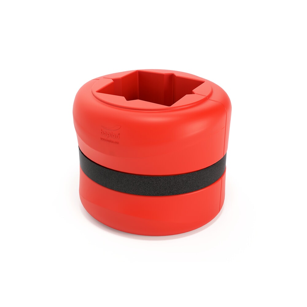 Productafbeelding nr. 1: Aanrijbescherming voor pilaren BOPLAN® Flex Impact® KP Protector, hoogte 500 mm, voor pilaarafmetingen (bxd) 300 x 300 mm, rood