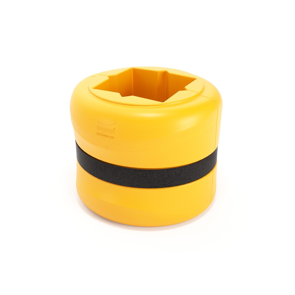 Product afbeelding: Aanrijbescherming voor pilaren BOPLAN® Flex Impact® KP Protector, hoogte 500 mm, voor pilaarafmetingen (bxd) 300 x 300 mm, geel