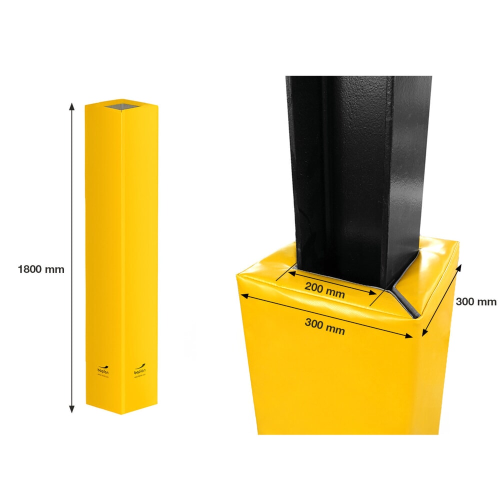 Productafbeelding nr. 5: Aanrijbescherming voor pilaren BOPLAN® Flex Impact® Soft Column Cover, voor binnen en buiten, hoogte 1.800 mm, voor pilaarafmetingen (hxd) 200 x 200 mm