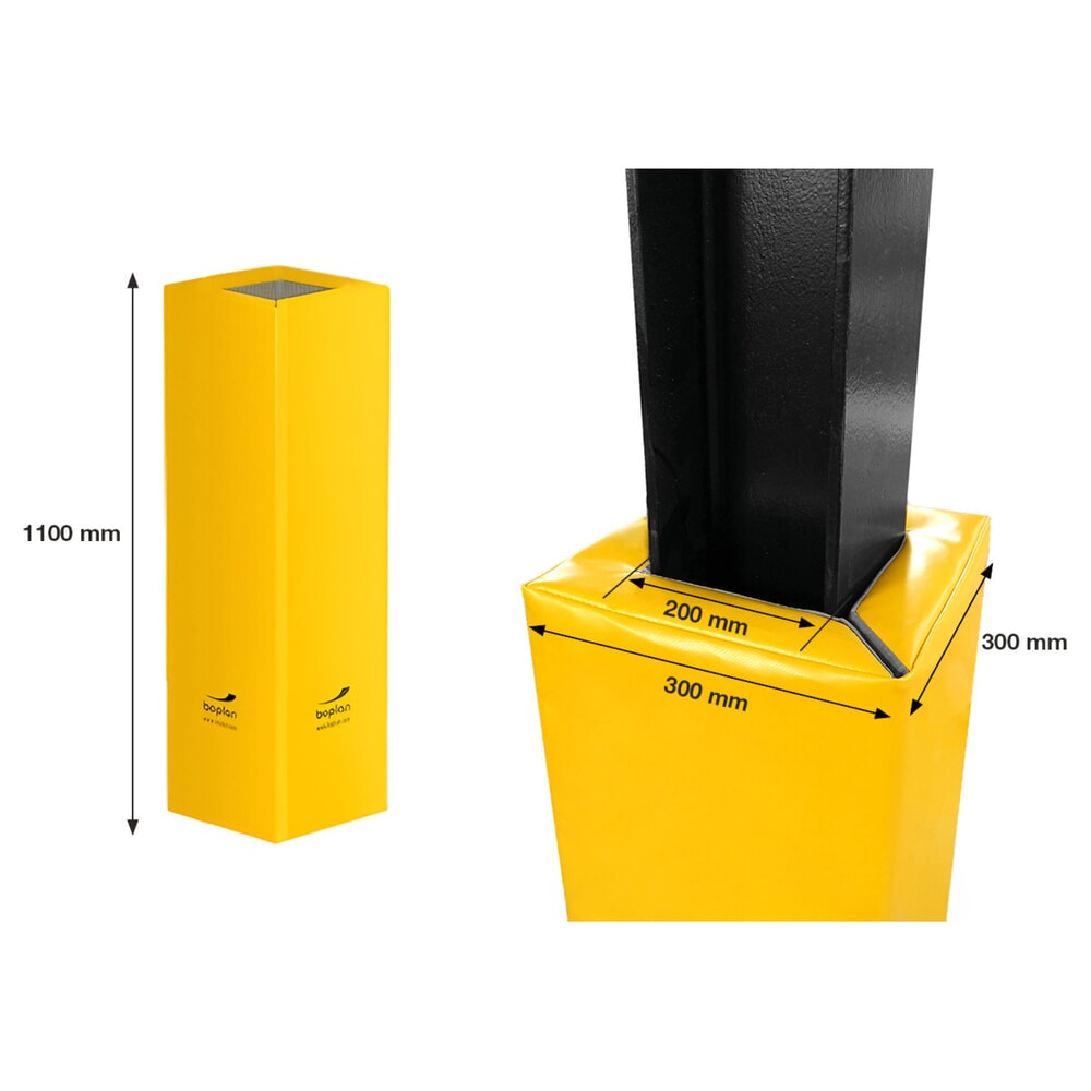 Productafbeelding nr. 3: Aanrijbescherming voor pilaren BOPLAN® Flex Impact® Soft Column Cover, voor binnen en buiten, hoogte 1.100 mm, voor pilaarafmetingen (hxd) 200 x 200 mm