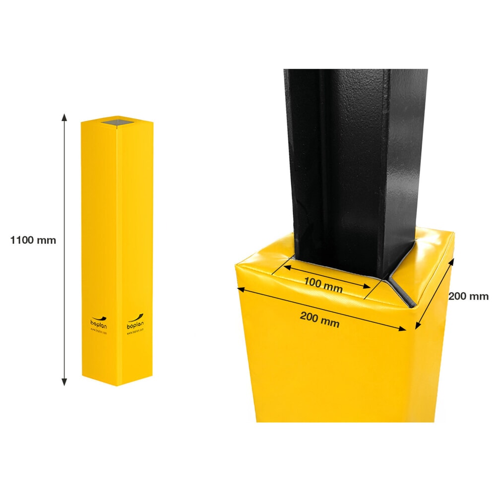 Productafbeelding nr. 3: Aanrijbescherming voor pilaren BOPLAN® Flex Impact® Soft Column Cover, voor binnen en buiten, hoogte 1.100 mm, voor pilaarafmetingen (hxd) 100 x 100 mm