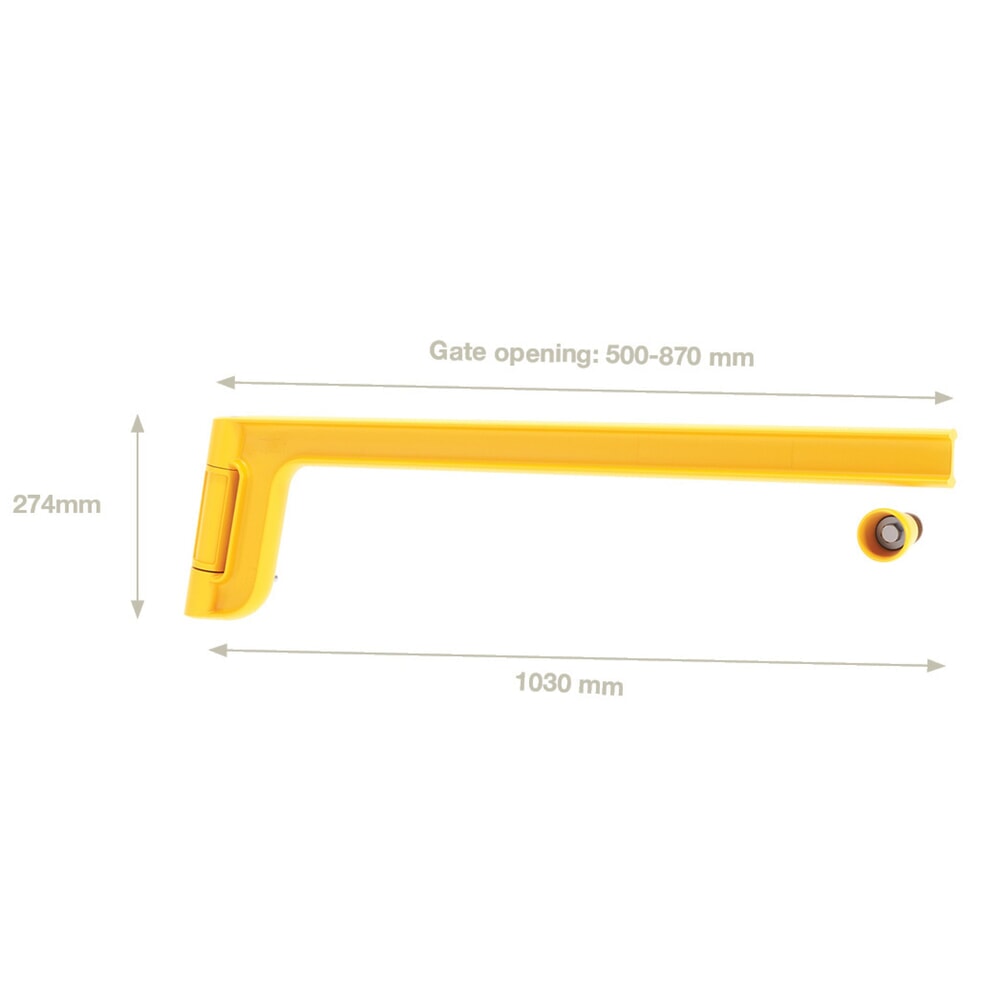 Productafbeelding nr. 2: Veiligheidsdeur voor veiligheidshek BOPLAN® Single Axes Gate®, voor binnen en buiten, voor 870 mm deuropening