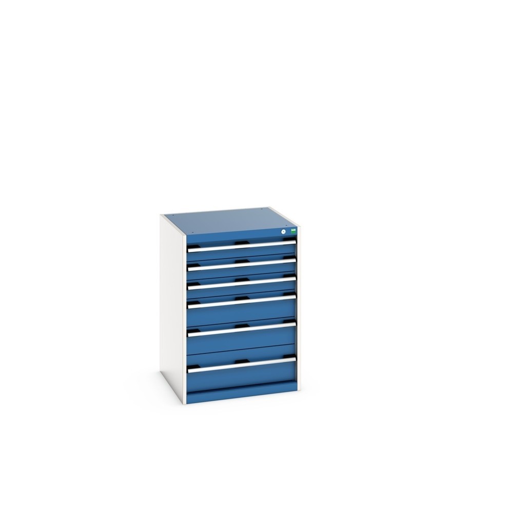 Product afbeelding: Ladekast bott cubio, lades 3x100 + 2x150 x 1x200 mm, draagvermogen elk 75 kg, breedte 650 mm, gentiaanblauw