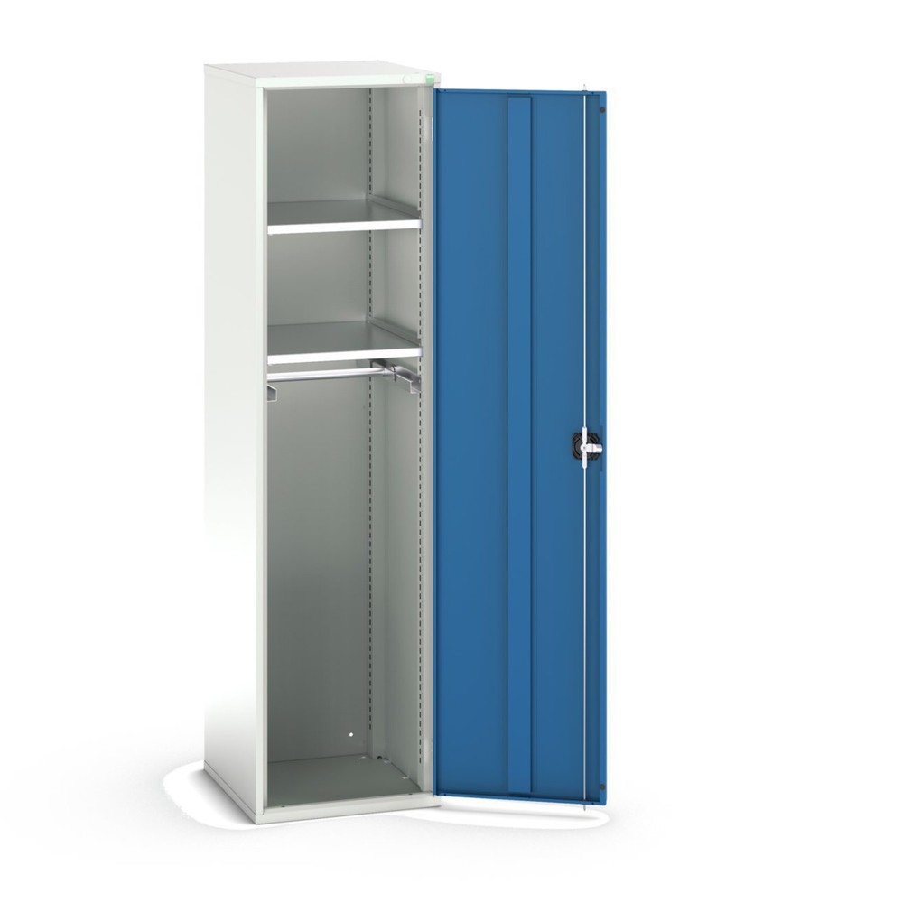 Product afbeelding: bott verso garderobekast, met 2 legborden en 1 kledingstang, B x D x H: 525 x 550 x 2.000 mm