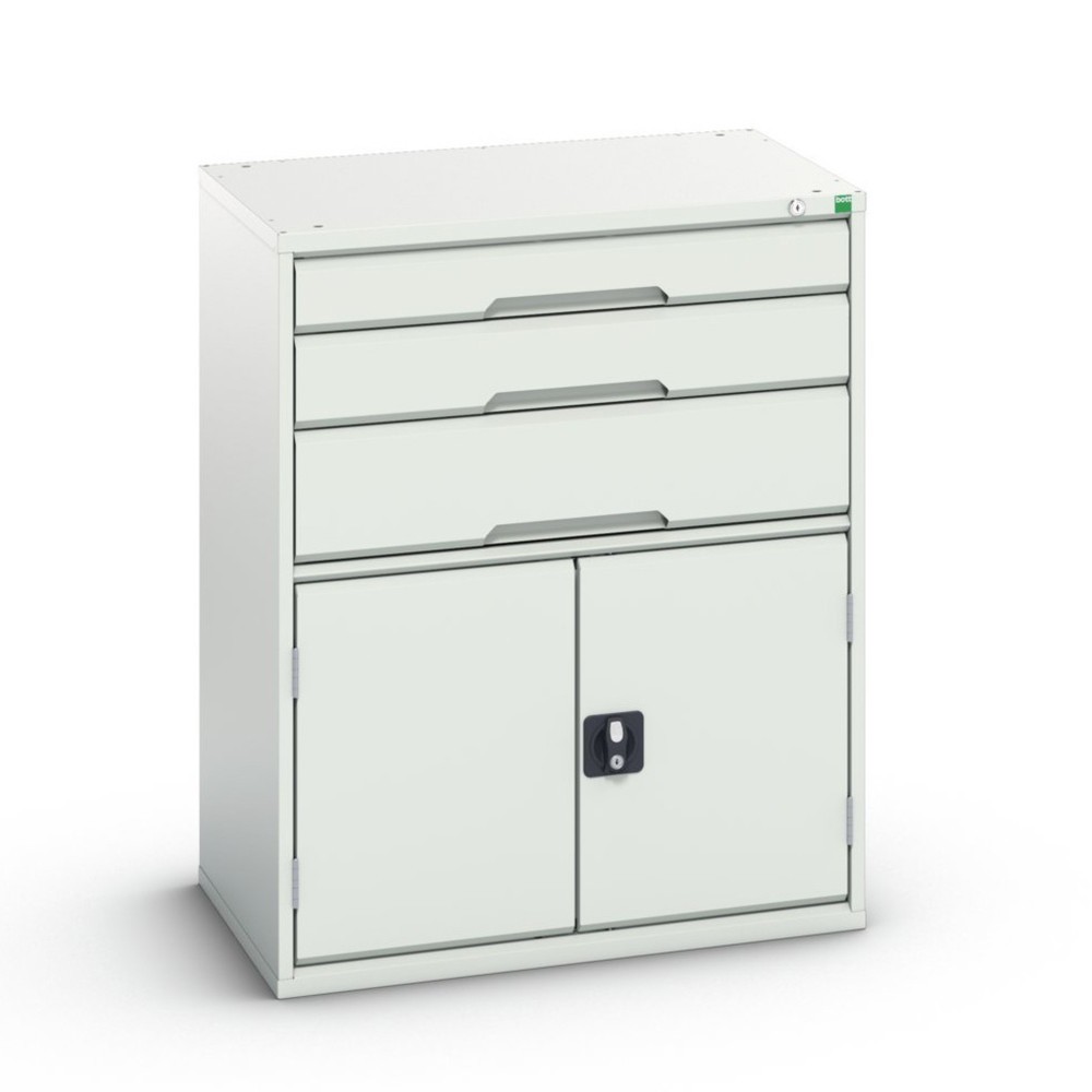 Product afbeelding: bott verso ladekast met draaideur, 3 lades, individueel uittrekbare geleider, legbord, B x D x H: 800 x 550 x 1.000 mm