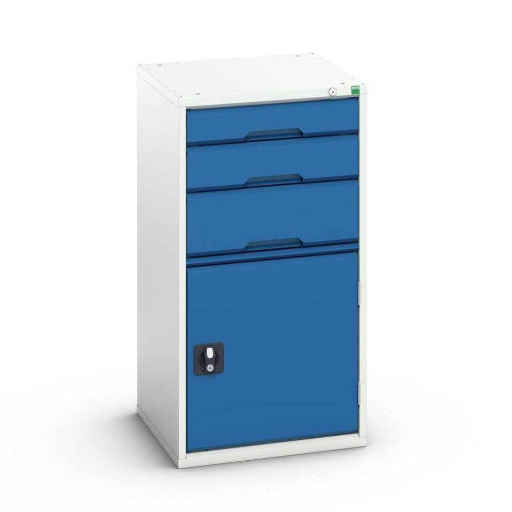 Product afbeelding: bott verso ladekast met draaideur, met 3 lades en legbord, B x D x H: 525 x 550 x 1.000 mm