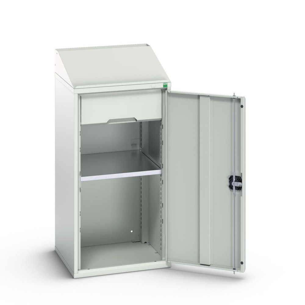 Product afbeelding: bott verso lessenaarkast, met 1 legbord en 1 lade, B x D x H: 525 x 550 x 1.130 mm