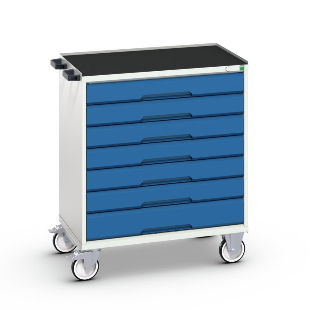 Product afbeelding: bott verso mobiele ladekast, met 7 lades en verhoogde rand, B x D x H: 800 x 550 x 965 mm