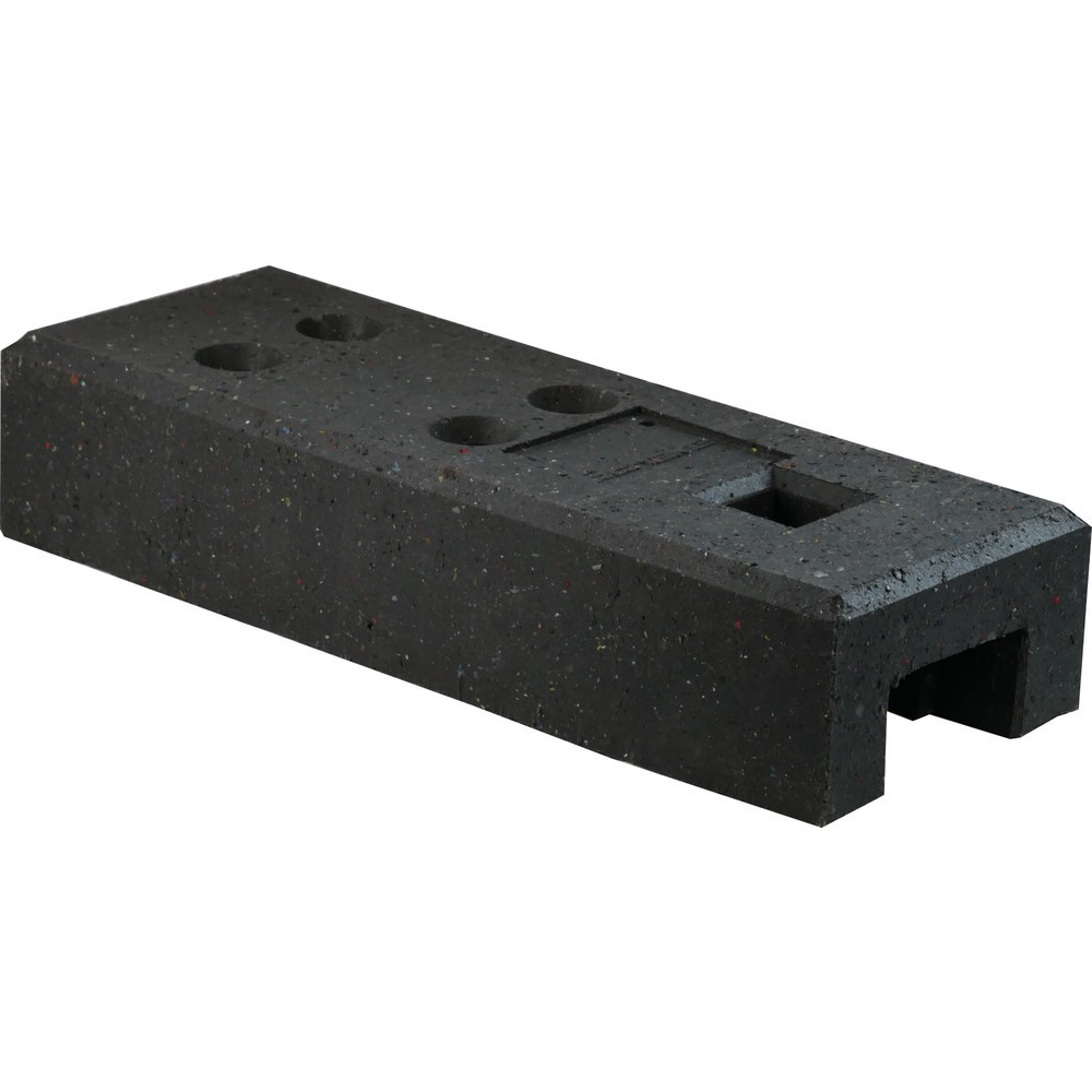 Product afbeelding: Bouwhekvoet Schake, gerecyclede kunststof, 4 gaten + 1 koker, 26 kg