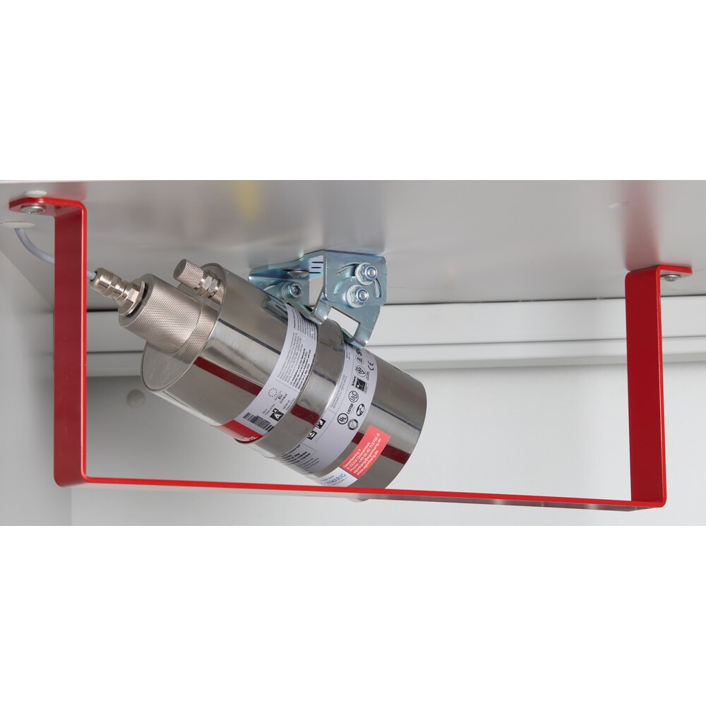 Productafbeelding nr. 2: Brandonderdrukkingssysteem met beschermbeugel voor asecos® veiligheidskasten voor accu's