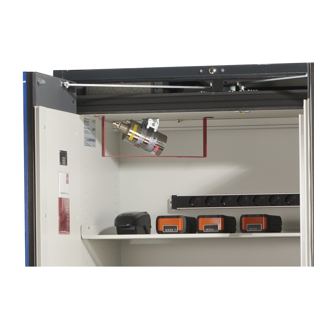 Productafbeelding nr. 3: Brandonderdrukkingssysteem met beschermbeugel voor asecos® veiligheidskasten voor accu's