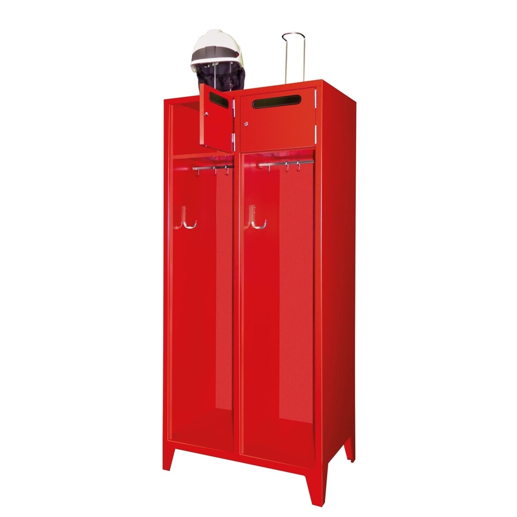 Product afbeelding: Brandweerkast PAVOY met poten + inwerpgleuf, hxbxd 1.850 x 830 x 500 mm