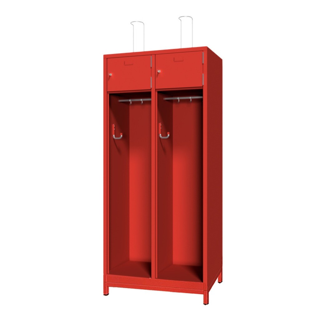 Product afbeelding: Brandweerkast PAVOY met stelvoetjes + etikethouder, h x b x d 1.850 x 830 x 500 mm