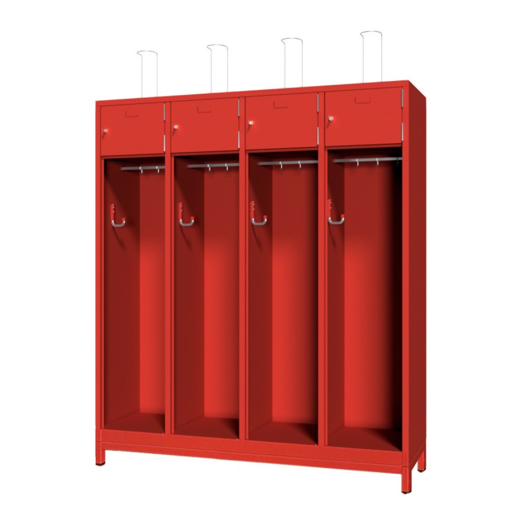 Productafbeelding nr. 1: Brandweerkast PAVOY met stelvoetjes + etikethouder, h x b x d 1.850 x 1.630 x 500 mm