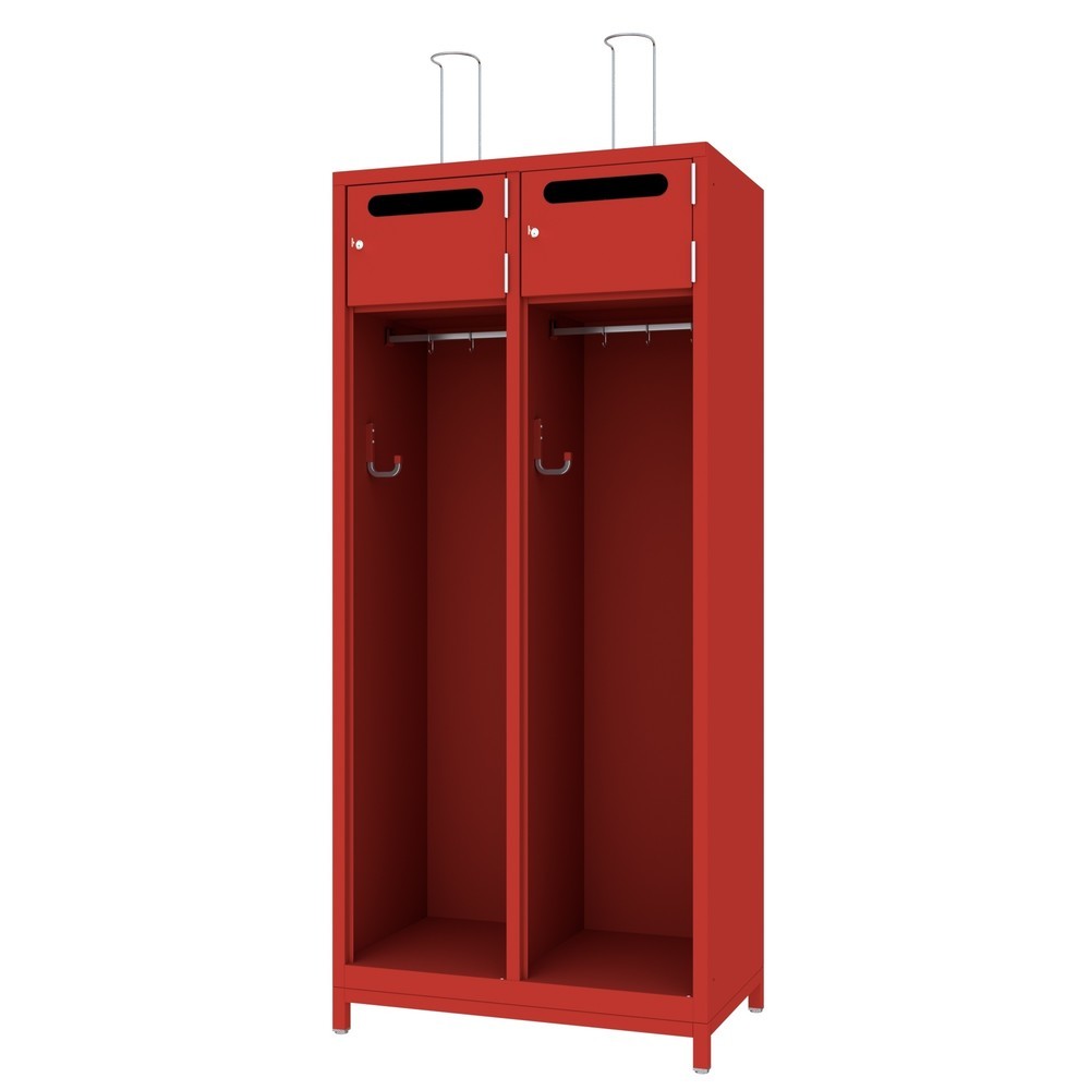 Product afbeelding: Brandweerkast PAVOY met stelvoetjes + inwerpgleuf, h x b x d 1.850 x 830 x 500 mm