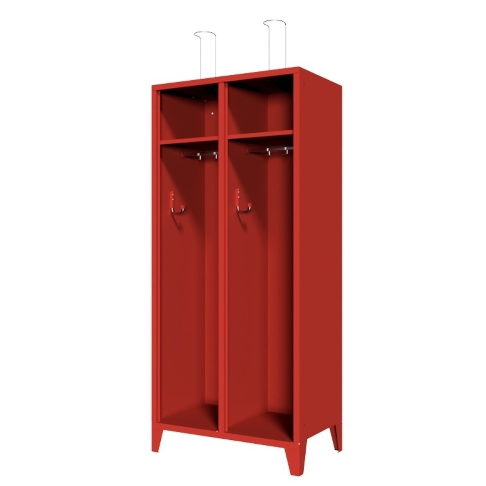 Product afbeelding: Brandweerkast PAVOY met poten + vak, h x b x d 1.850 x 830 x 500 mm