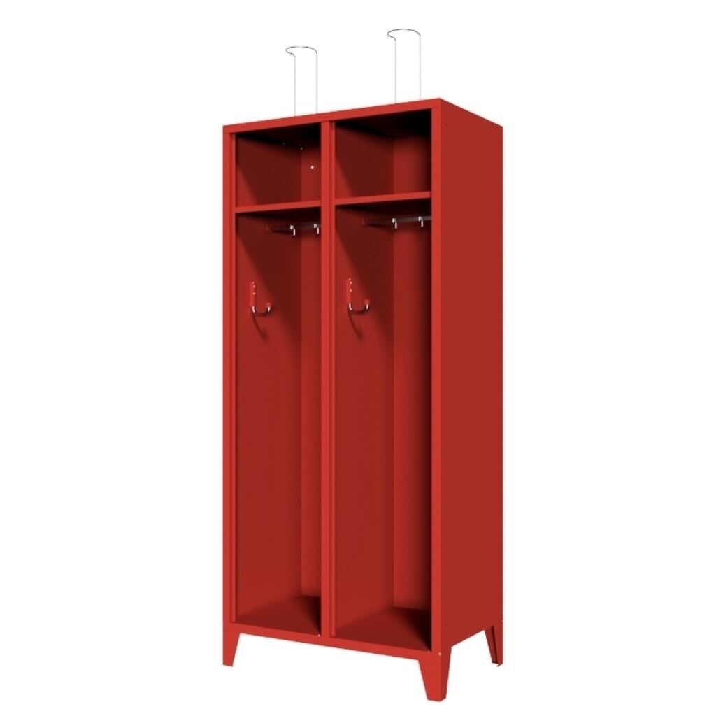 Brandweerkast PAVOY met poten + vak, h x b x d 1.850 x 830 x 500 mm Product afbeelding: Brandweerkast PAVOY met poten + vak, h x b x d 1.850 x 830 x 500 mm