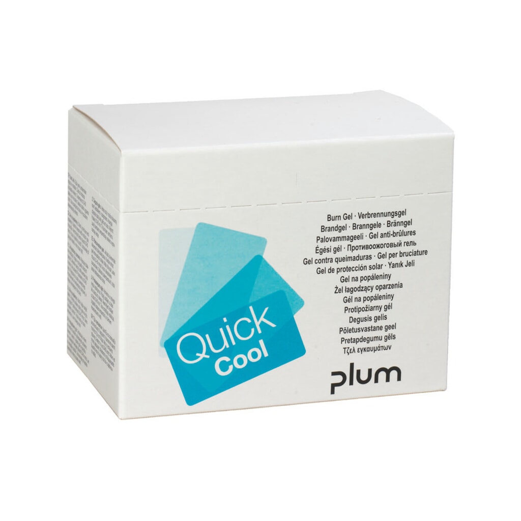Brandwondengel Plum QuickCool, VE 6 x 18 stuks Product afbeelding: Brandwondengel Plum QuickCool, VE 6 x 18 stuks