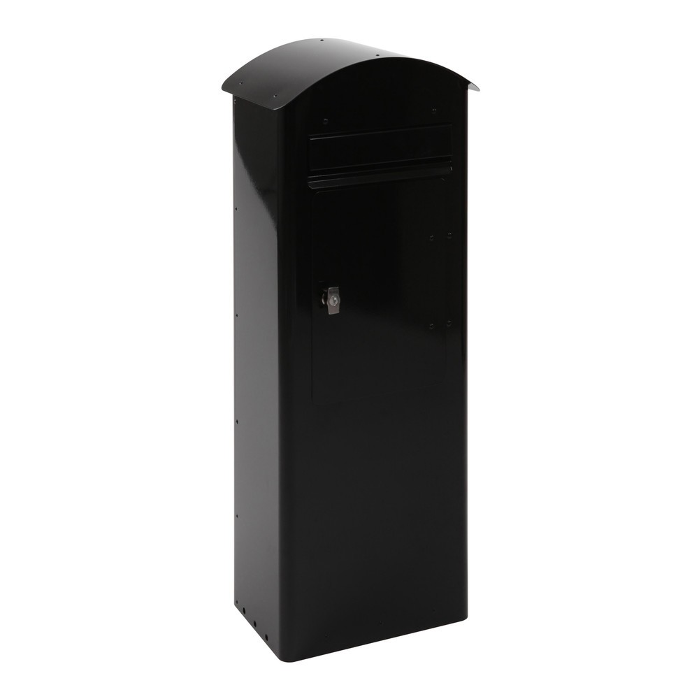 Product afbeelding: Brievenbus Rooftop met inwerpklep, van verzinkt staal, hxbxl 985 x 375 x 270 mm, brandbestendig, zwart