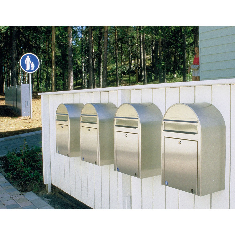 Productafbeelding nr. 4: Brievenbus Bobi met inwerpopening, hxbxl 500 x 320 x 210 mm, roestvrij staal