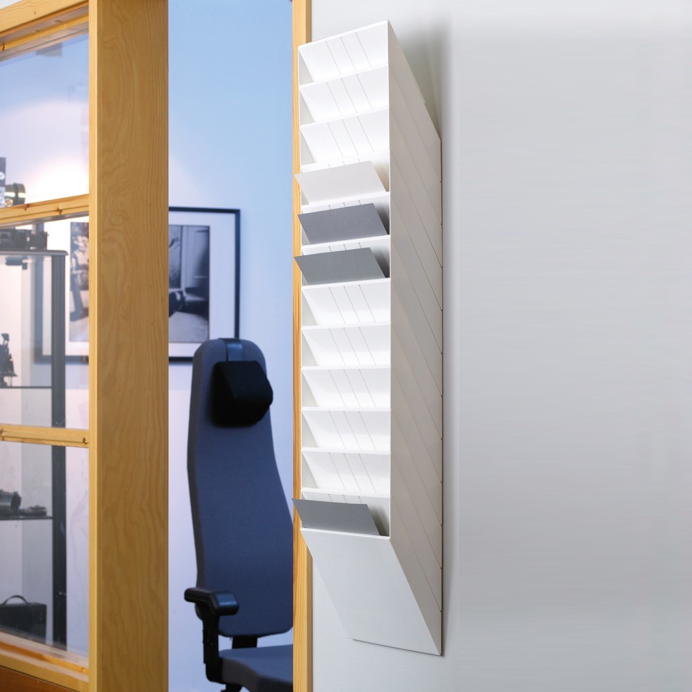 Productafbeelding nr. 2: Brochurehouder DURABLE Flexiboxx, 12x DIN A4, staand formaat, wit