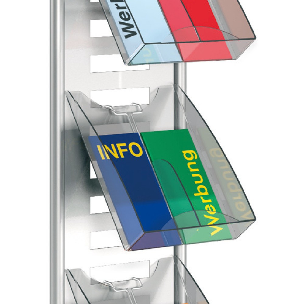 Product afbeelding: Brochurehouder voor 2x DIN lang, hxbxd 305 x 232 x 66 mm
