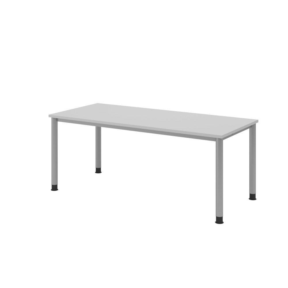 Productafbeelding nr. 1: Hammerbacher handmatig in hoogte verstelbaar bureau akzent, frame met 4 poten, BxD 1.800 x 1.000 mm, mgrijs