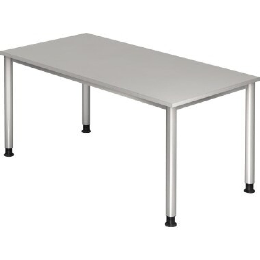 Product afbeelding: Bureautafel Akzent, onderstel met 4 poten, bxd 1.600 x 800 mm, grijs