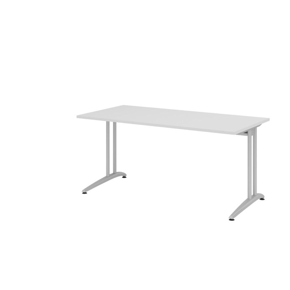 Productafbeelding nr. 1: Bureautafel Akzent, frame met C-voet, bxd 1.600 x 800 mm, grijs