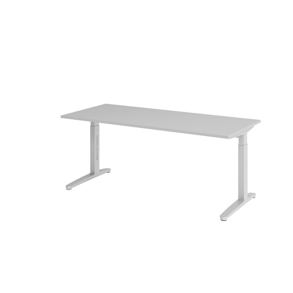 Product afbeelding: Bureau, C-voet in hoogte verstelbaar, bxd 1.800 x 800 mm, grijs