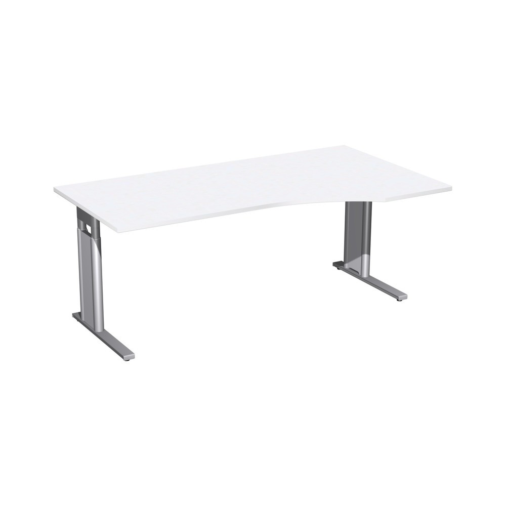 Product afbeelding: Bureau Profi, C-voet, pc-vorm, rechts, bxd 1.800 x 800/1.000 mm, wit