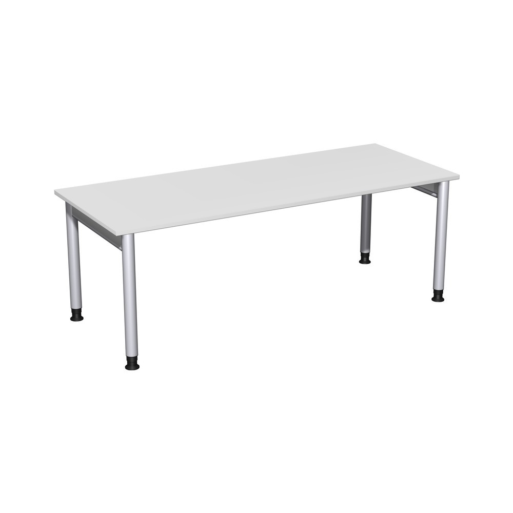 Product afbeelding: Bureau Profi, frame met 4 poten in hoogte verstelbaar, bxd 2.000 x 800 mm, lichtgrijs