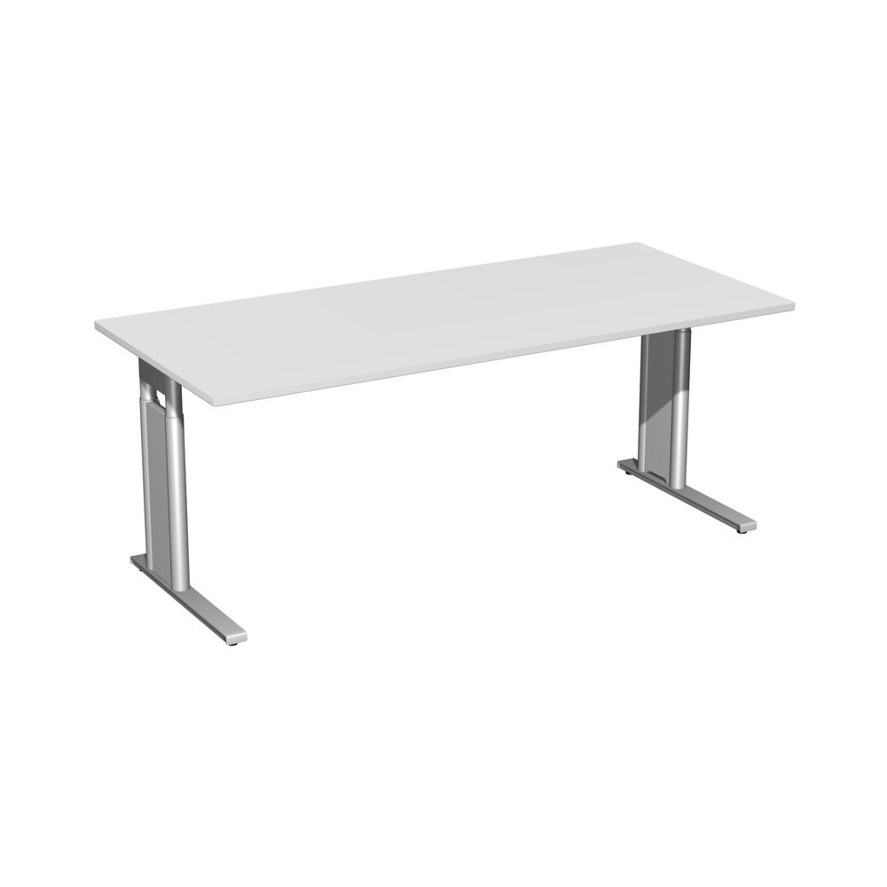 Product afbeelding: Bureau Profi, frame met C-voet, in de hoogte verstelbaar, bxd 1.800 x 800 mm, lichtgrijs