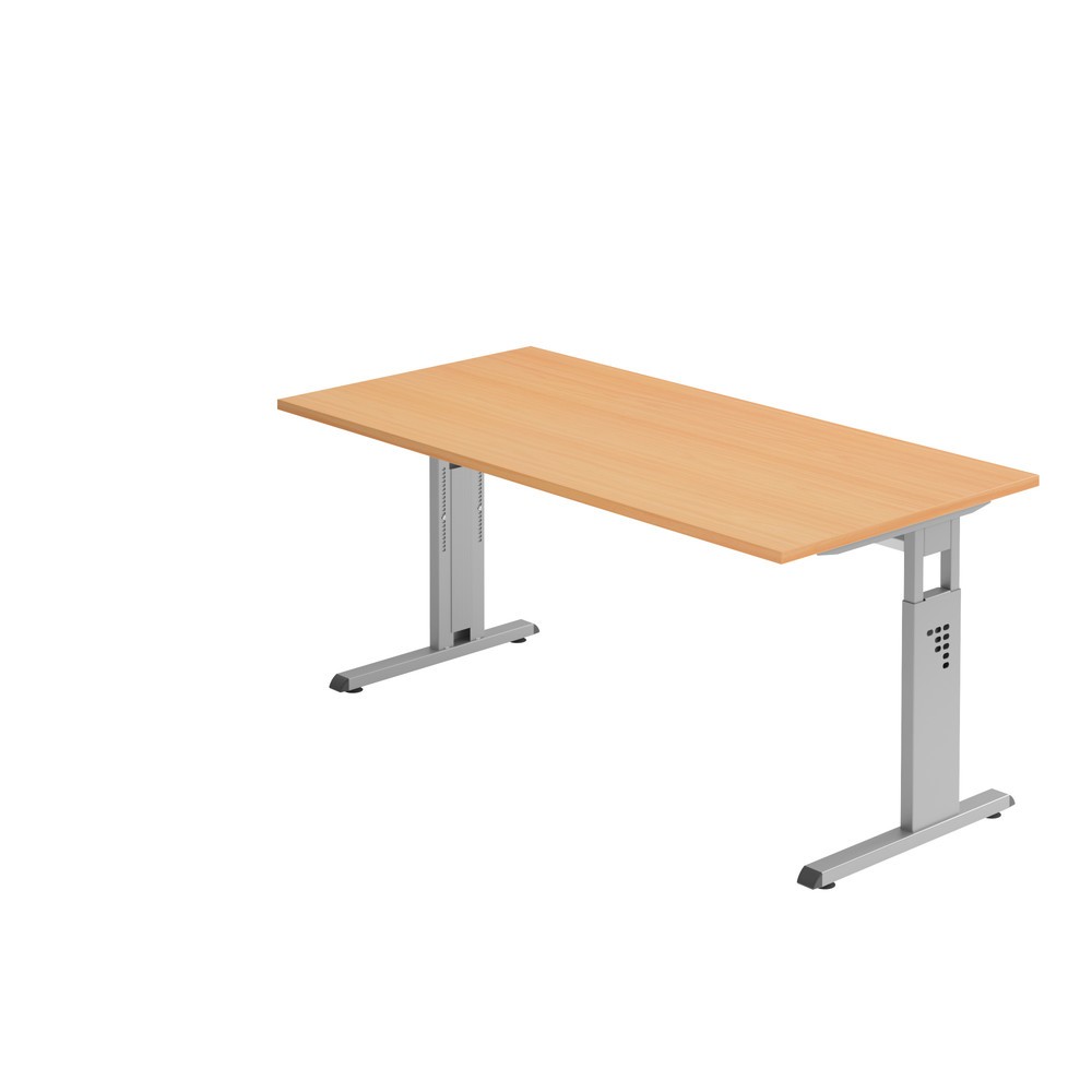 Productafbeelding nr. 1: Bureau Solid, in hoogte verstelbaar, bxd 1.600 x 800 mm, beuk