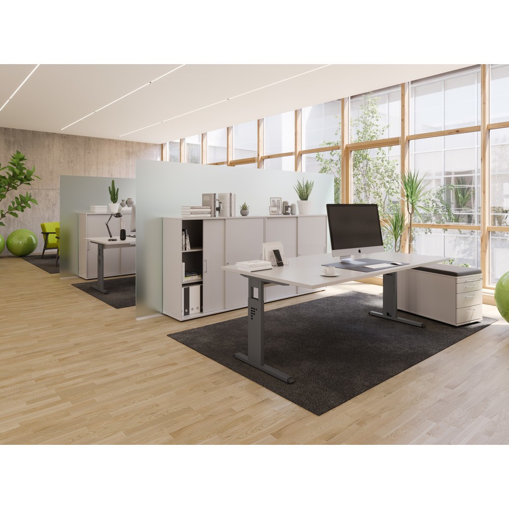 Productafbeelding nr. 6: Bureau Solid, in hoogte verstelbaar, bxd 1.800 x 800 mm, grijs