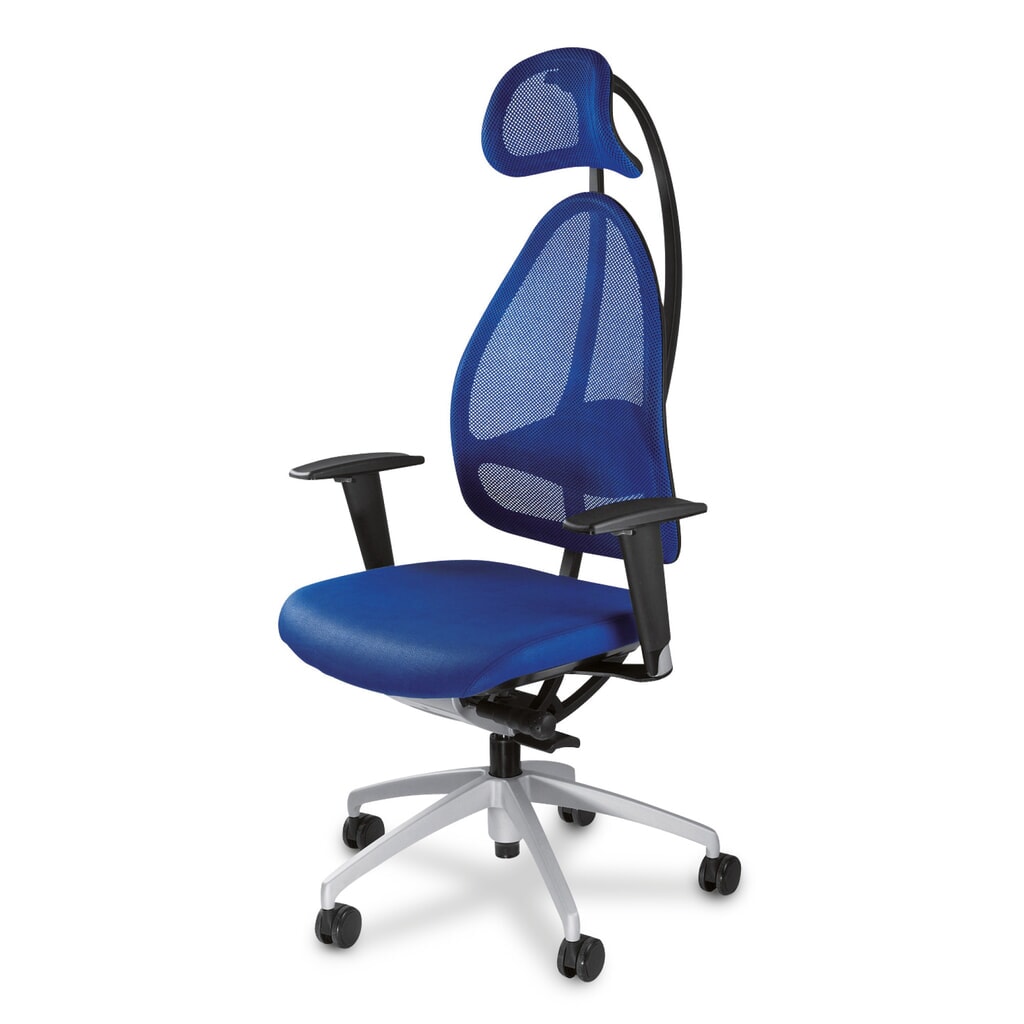 Draaibare bureaustoel met hoofdsteun, ergonomisch, zwart Product afbeelding: Draaibare bureaustoel met hoofdsteun, ergonomisch, zwart