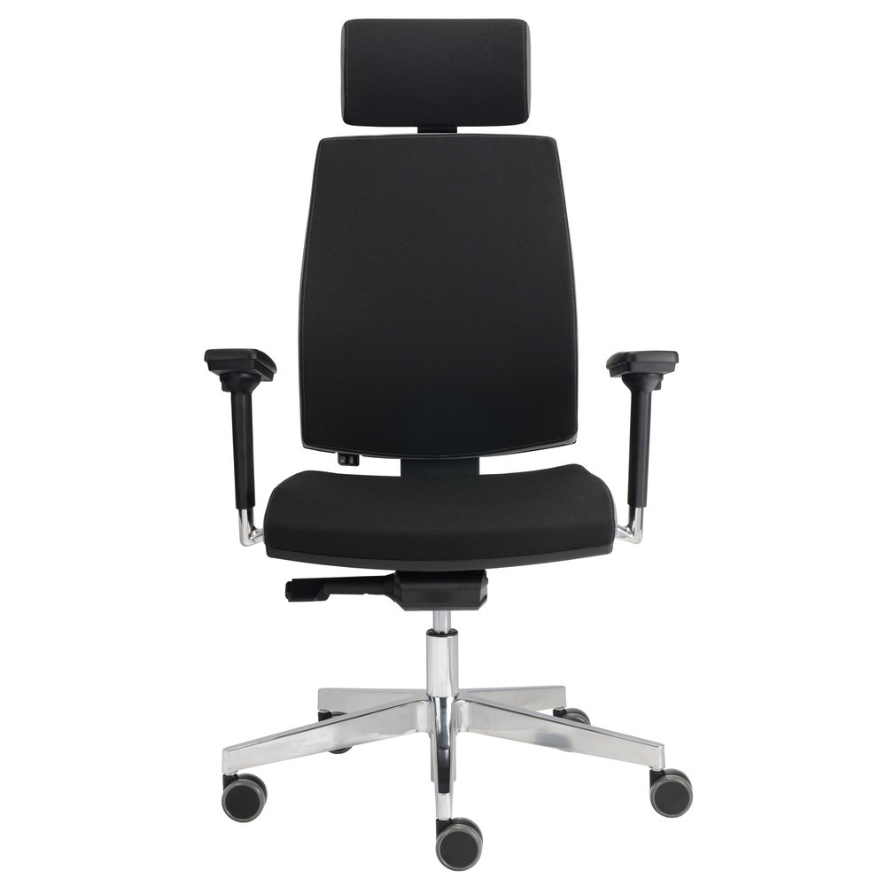 Product afbeelding: Hammerbacher bureaustoel Premium 1, gestoffeerde rugleuning, hoofdsteun, multifunctionele armleuningen