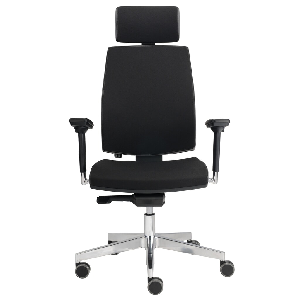 Product afbeelding: Hammerbacher bureaustoel Premium 1, gestoffeerde rugleuning, hoofdsteun, multifunctionele armleuningen