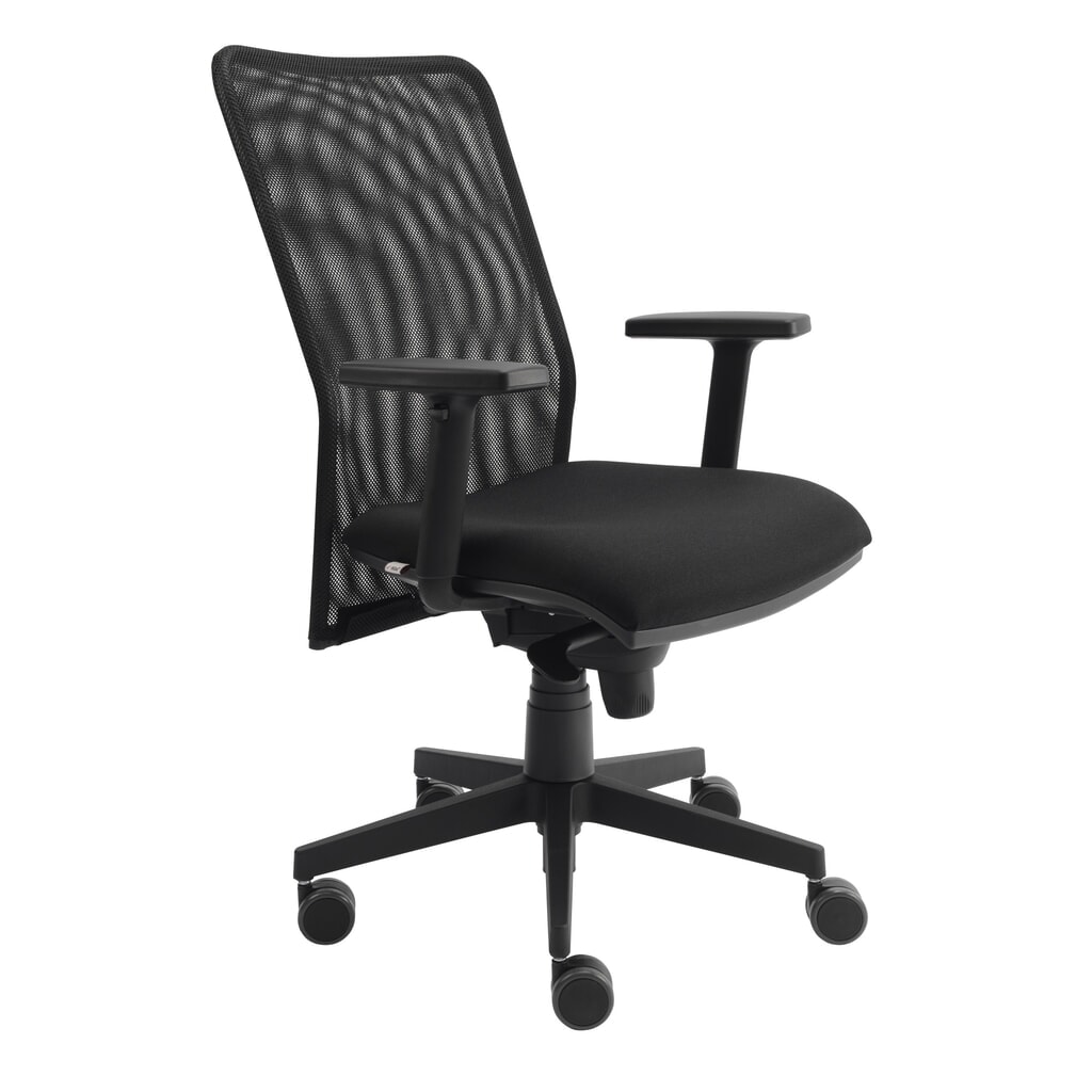Bureaustoel Hammerbacher Solid 2, net-rugleuning, in hoogte verstelbare armleuningen Productafbeelding nr. 2: Bureaustoel Hammerbacher Solid 2, net-rugleuning, in hoogte verstelbare armleuningen