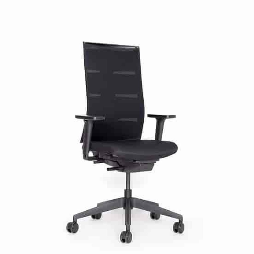 Productafbeelding nr. 2: Bureaustoel lento agilis matrix MT12, 100% polyester, zwart