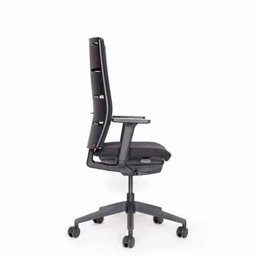 Productafbeelding nr. 4: Bureaustoel lento agilis matrix MT12, 100% polyester, zwart
