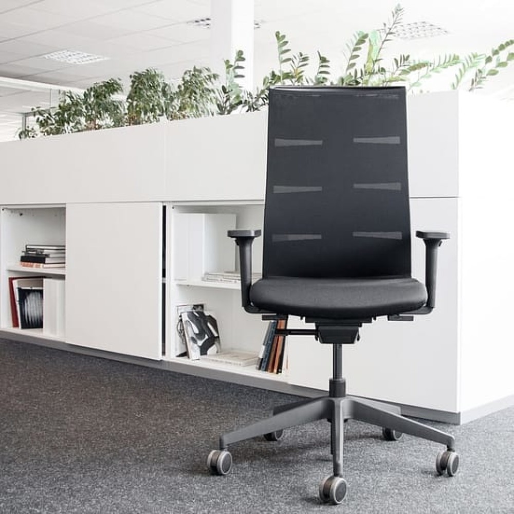 Productafbeelding nr. 5: Bureaustoel lento agilis matrix MT12, 100% polyester, zwart